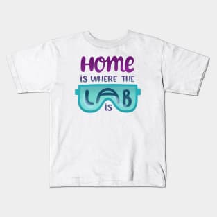 Home is where the lab is Kids T-Shirt